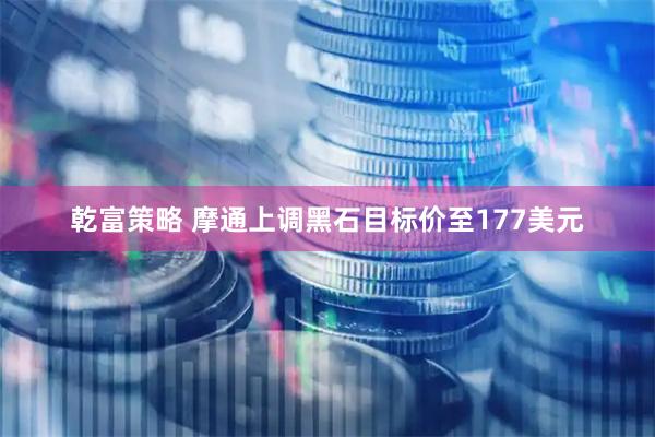 乾富策略 摩通上调黑石目标价至177美元